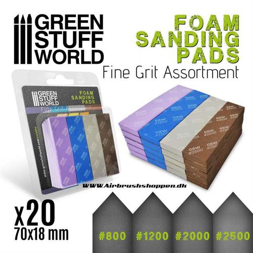 Foam Sanding Pads - Slibepuder til finslibning x20 GSW